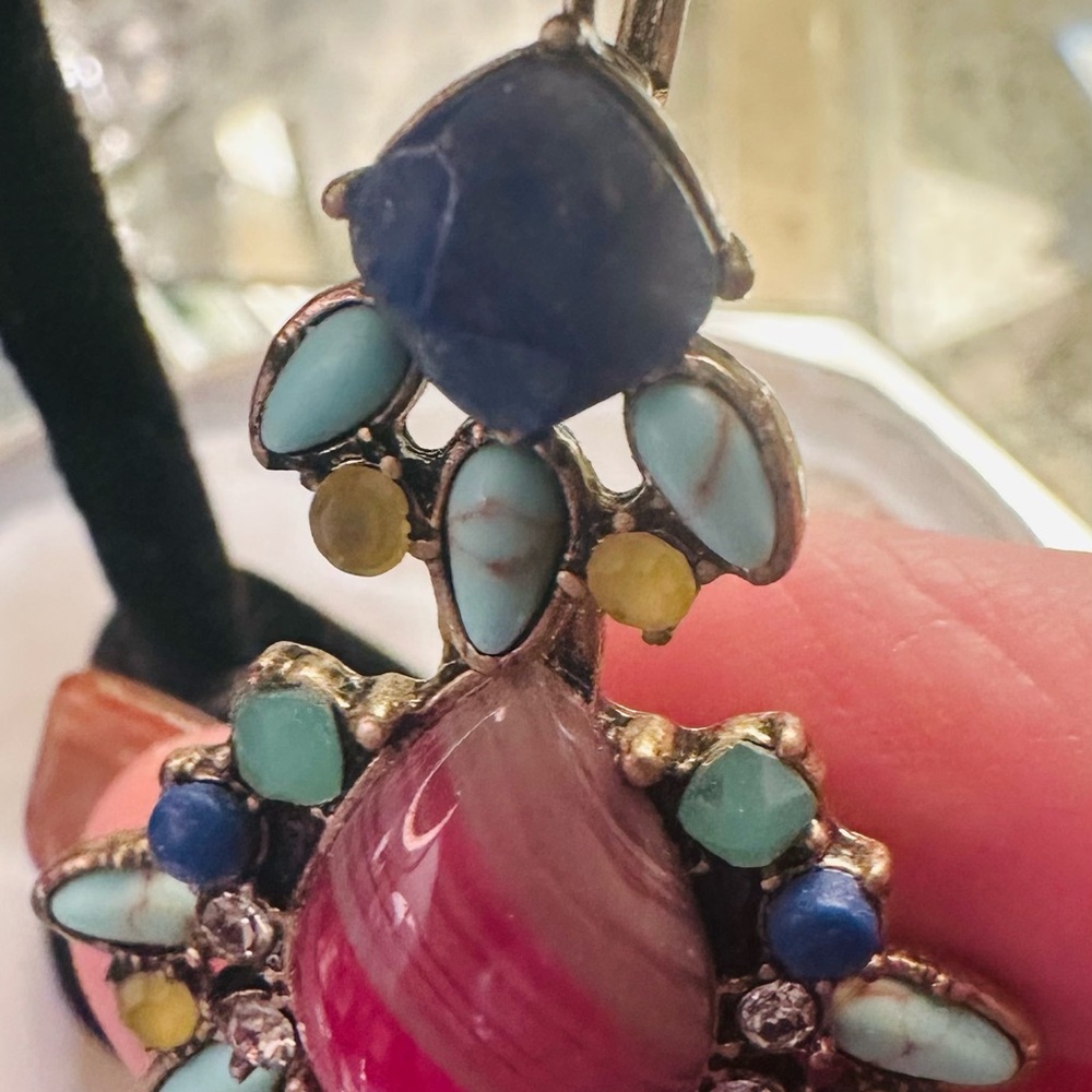 Chloe + Isabel Vibrant Pink and Blue Earrings - Picture 6 of 9